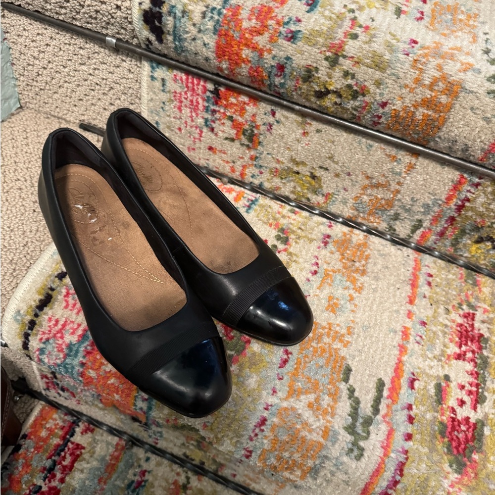 Clarks Black Women's Flats